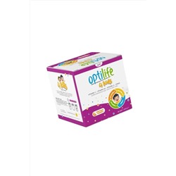 Optilife 4 Kids шипучие саше с витамином C-d3-a со вкусом апельсина, 20 шт.