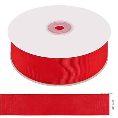 Лента репсовая 1,5д (38 мм) (красный) А3-026
