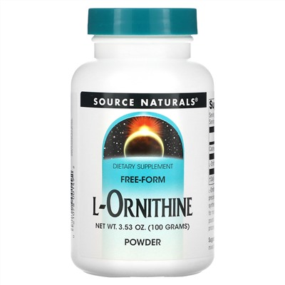 Source Naturals, L-орнитин в виде порошка, 100г (3,53унции)