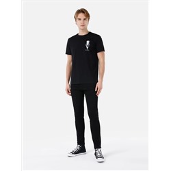 040 Alex Super Slim Fit с заниженной талией, черные мужские джинсовые брюки Cl1063725