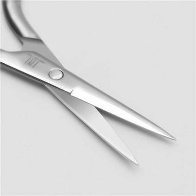 Ножницы маникюрные, прямые, узкие, 9 см, на блистере, цвет серебристый