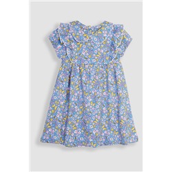 JoJo Maman Bébé Peter Pan Ruffle Tea Jersey Dress