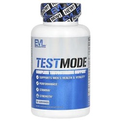 EVLution Nutrition, TestMode, 100 растительных капсул Комплексная поддержка уровня тестостерона