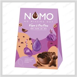Веганские пасхальные шоколадные яйца (печенье) Nomo Easter egg 160 гр