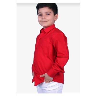 Классическая лавсановая рубашка для мальчика, наряд для выступлений на 23 апреля TYC00702922882