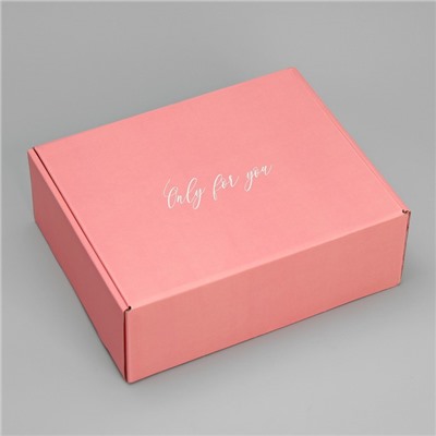 Коробка подарочная складная, упаковка, «Нежные пионы», 27 х 21 х 9 см