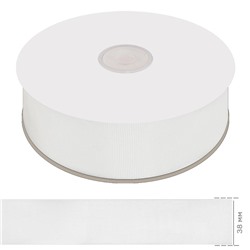 Лента репсовая 1,5д (38 мм) (белый) А3-001