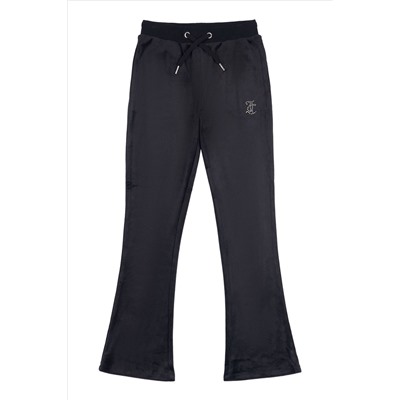 Juicy Couture Girls Diamante Bootcut Black Joggers