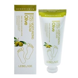 LEBELAGE. Крем для ног с Маслом оливы Смягчающий DAILY MOISTURIZING OLIVE FOOT CREAM, 100 мл