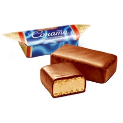 Конфеты Соната с начинкой ореховый крем в сливочном шоколаде, Победа Вкуса, коробка, 1,5 кг.