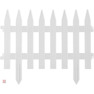 Забор декоративный № 1 (белый)