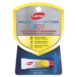 Carmex, Multi-Symptom, средство 3 в 1 от герпеса, 2 г (0,07 унции)