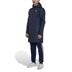 Anorak largo con capucha Azul marino