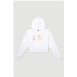 Ellesse Buccio Crop White Hoodie