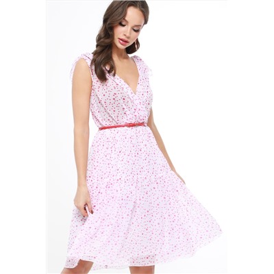 Платье DStrend П-4539 бело-розовый