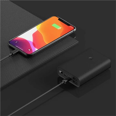 Аккумулятор внешний 10000 mAh, XIAOMI Mi Power Bank 3 Ultra compact, БЫСТРАЯ ЗАРЯДКА, 3 USB, литий-полимерный, BHR4412GL