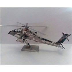 Металлический 3Д пазл Z 21108 Вертолет Apachi AH 64