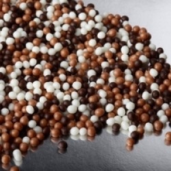 Драже зерновое в шоколадной глазури №115 "Микс 3-х цветное" , диаметр 2-3 мм, 50 гр