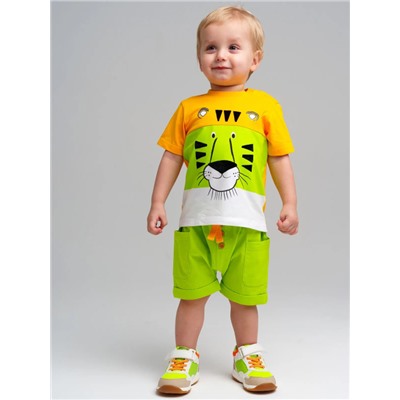 12419126 Комплект детский трикотажный для мальчиков: фуфайка (футболка), шорты