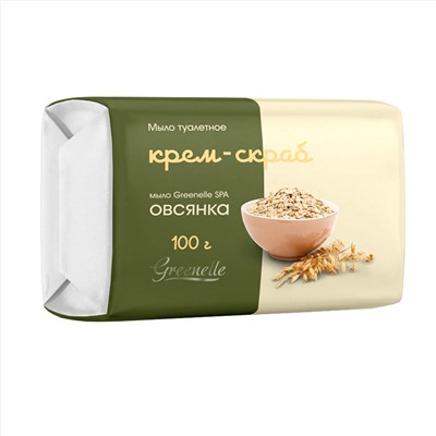 GREENELLE SPA Мыло крем-скраб "Овсянка" 100г New