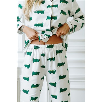 Женская пижама "Крокодилы"