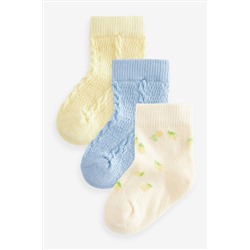 Baby Socks 3 Pack (0mths-2yrs)