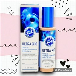 [Enough] Ультраувлажняющая тон-ая основа с экстрактом коллагенаUltraX10fullcoverupcollageSPF50+тон13