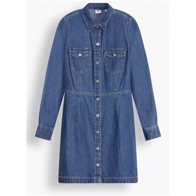 Платье женское ELLIE DENIM DRESS MID MARBLE X