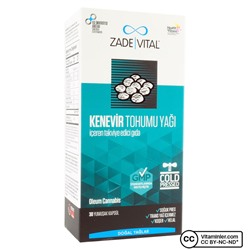 Масло семян конопли Zade Vital 1000 мг 30 капсул