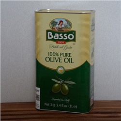 Масло оливковое PURE OLIVE OIL BASSO 3 л (Италия)