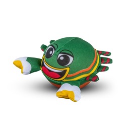**YG Sport Игрушка для детей бомбочка "Весёлые животные"  в пакете-сетке (10 см, темно-зеленый)