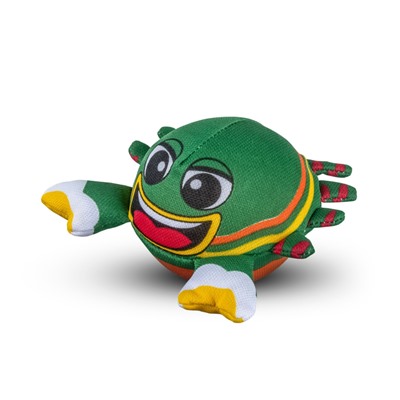 **YG Sport Игрушка для детей бомбочка "Весёлые животные"  в пакете-сетке (10 см, черно-зеленый)
