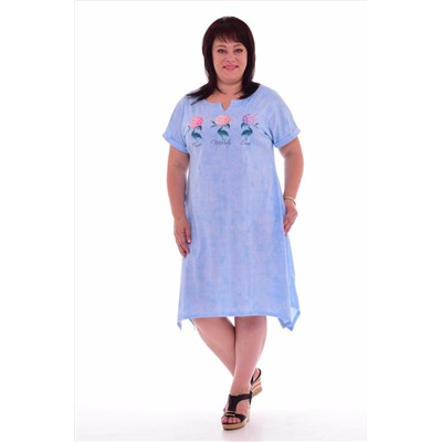 Платье женское 4-54г (светло-голубой)