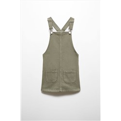 Mango Short Denim Pinafore