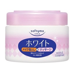 KOSE Кольд-крем "Softymo" для снятия макияжа и массажа лица выравнивающий тон кожи с витамином С 300 г / 24