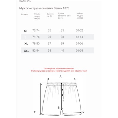 Мужские трусы семейки Berrak