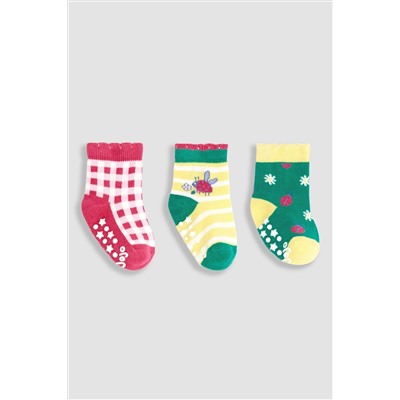 JoJo Maman Bébé 3-Pack Ladybird Socks