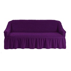 Чехол на трехместный диван, фиолетовый
