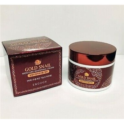 ENOUGH GOLD SNAIL MOISTURE WHITENING CREAM (50g) /  Увлажняющий крем с муцином улитки и золотом