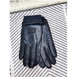 Перчатки мужские эко кожа+трикотаж Fashion Gloves-10