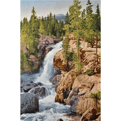 Картина 35х54 гобелен "Горный водопад" (евро)