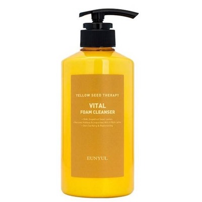 EUNYUL Yellow Seed Therapy Vital Foam Cleanser Освежающая пенка для умывания с фруктовыми экстрактами 500мл