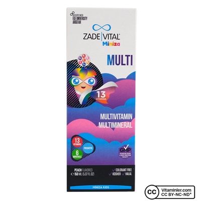 Zade Vital Miniza Мультивитаминный и мультиминеральный 150 мл