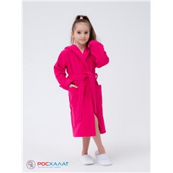 Детский махровый халат с капюшоном малиновый МЗ-04 (26)