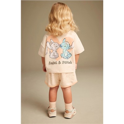 Orange Lilo and Stitch Short Sleeve T-Shirt and Shorts Set (3mths-7yrs)