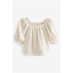 Bubble Textured Bardot Top (3-16yrs)