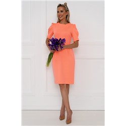 Платье Open Style 6284 персиковый-неоновый