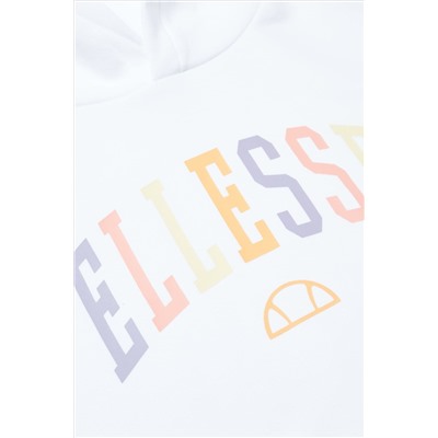 Ellesse Buccio Crop White Hoodie