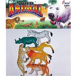 Набор фигурок животные "Дикие животные", 6 фигурок в пакете