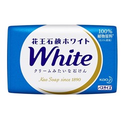 KAO Натуральное увлажняющее туалетное мыло "White" со скваланом (нежный аромат цветочного мыла) 130 г / 60